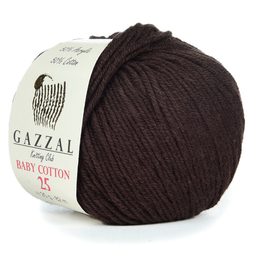 Купить пряжу GAZZAL Baby Cotton 25 цвет 3436 производства фабрики GAZZAL