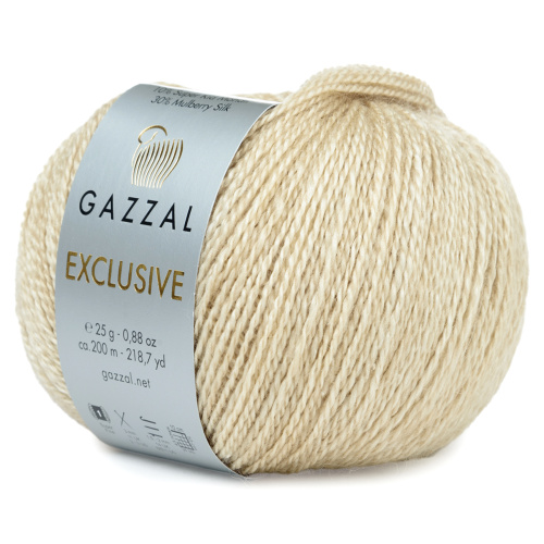 Купить пряжу GAZZAL Exclusive цвет 9901 производства фабрики GAZZAL