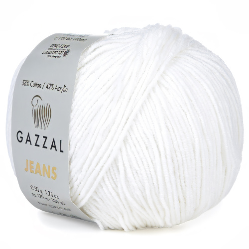 Купить пряжу GAZZAL Jeans Gazzal цвет 1101 производства фабрики GAZZAL