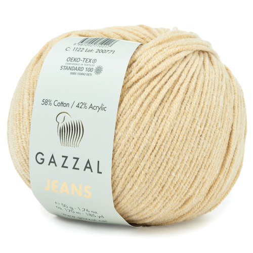 Купить пряжу GAZZAL Jeans Gazzal цвет 1122 производства фабрики GAZZAL