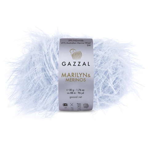 Купить пряжу GAZZAL Marilyn & Merinos цвет 8253 производства фабрики GAZZAL