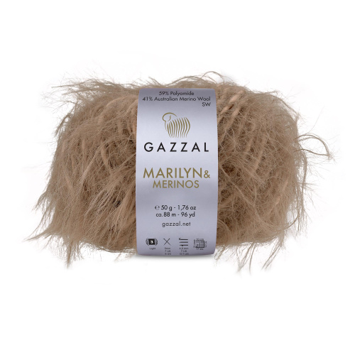 Купить пряжу GAZZAL Marilyn & Merinos цвет 8272 производства фабрики GAZZAL