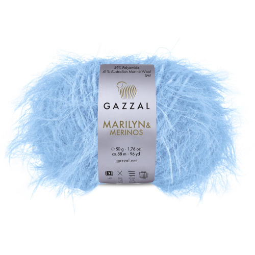 Купить пряжу GAZZAL Marilyn & Merinos цвет 8280 производства фабрики GAZZAL