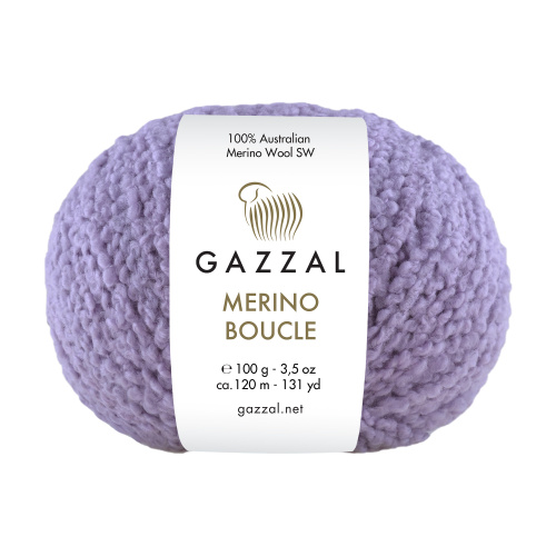 Купить пряжу GAZZAL Merino Boucle цвет 3772 производства фабрики GAZZAL