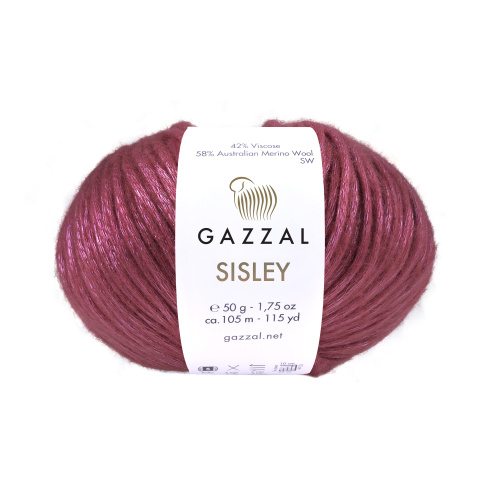 Купить пряжу GAZZAL Sisley цвет 5729 производства фабрики GAZZAL