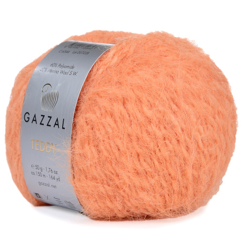 Купить пряжу GAZZAL Teddy цвет 6544 производства фабрики GAZZAL
