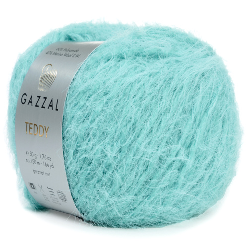 Купить пряжу GAZZAL Teddy цвет 6558 производства фабрики GAZZAL