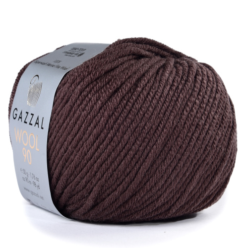 Купить пряжу GAZZAL Wool 90 цвет 3663 производства фабрики GAZZAL