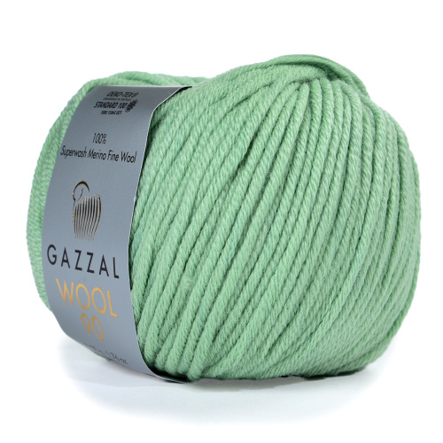 Купить пряжу GAZZAL Wool 90 цвет 3670 производства фабрики GAZZAL