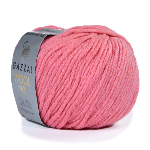 Купить пряжу GAZZAL Wool 90 цвет 3677 производства фабрики GAZZAL