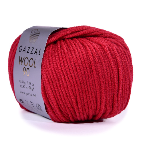 Купить пряжу GAZZAL Wool 90 цвет 3680 производства фабрики GAZZAL