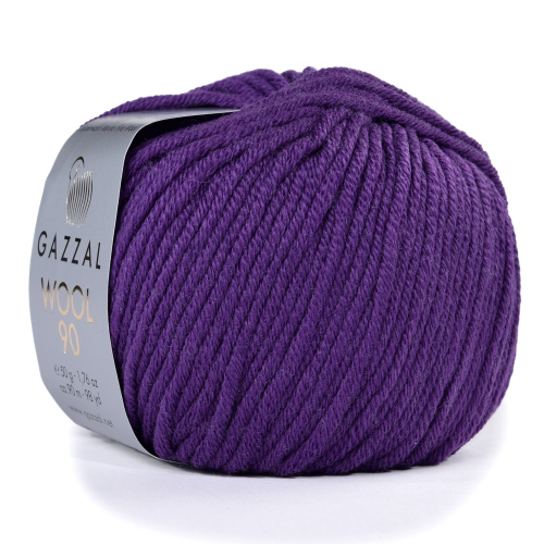 Купить пряжу GAZZAL Wool 90 цвет 3685 производства фабрики GAZZAL