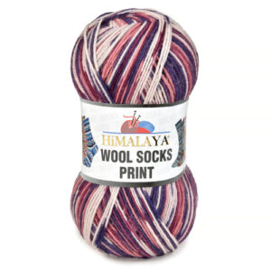 Купить пряжу HiMALAYA WOOL SOCKS PRINT цвет S49-01 производства фабрики HiMALAYA