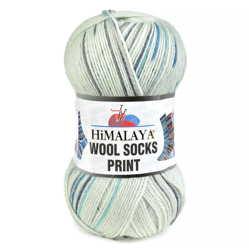 Купить пряжу HiMALAYA WOOL SOCKS PRINT цвет S61-07 производства фабрики HiMALAYA