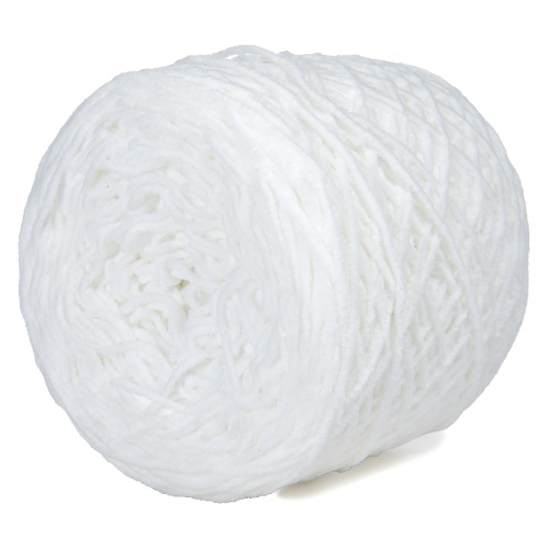 Купить пряжу INCHON TEXTILE Микровелюр матовый (в 100гр мотках) цвет Белый производства фабрики INCHON TEXTILE