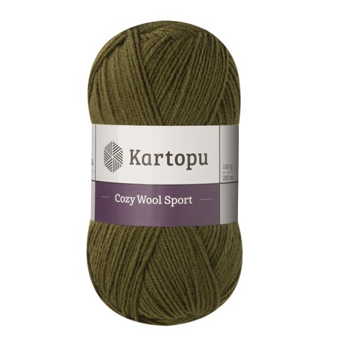 Купить пряжу KARTOPU COZY WOOL SPORT цвет K410 производства фабрики KARTOPU