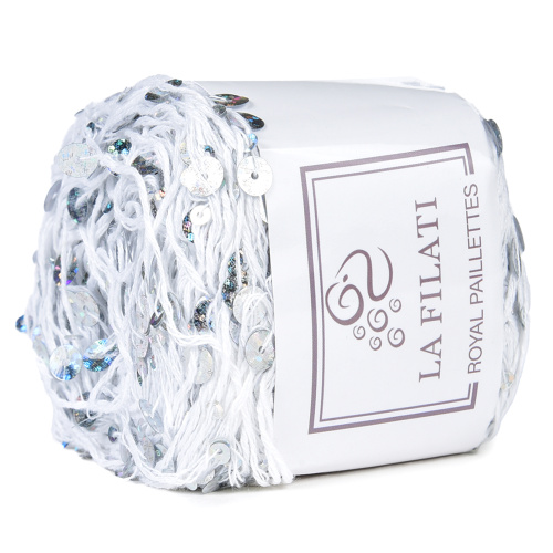 Купить пряжу LA FILATI Royal Paillettes цвет 012 производства фабрики LA FILATI