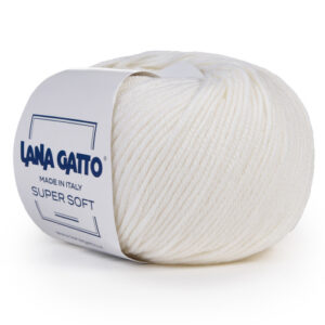 Купить пряжу LANA GATTO SUPER SOFT цвет 10001 производства фабрики LANA GATTO