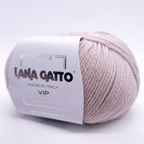 Купить пряжу LANA GATTO VIP цвет 10011 производства фабрики LANA GATTO