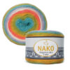Купить пряжу NAKO ANGORA LUKS COLOR цвет 81910 производства фабрики NAKO