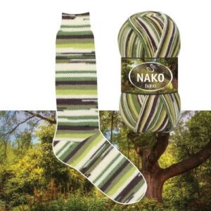 Купить пряжу NAKO BOHO KONSEPT цвет 82168 производства фабрики NAKO