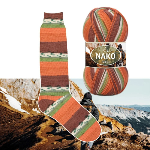 Купить пряжу NAKO BOHO KONSEPT цвет 82689 производства фабрики NAKO