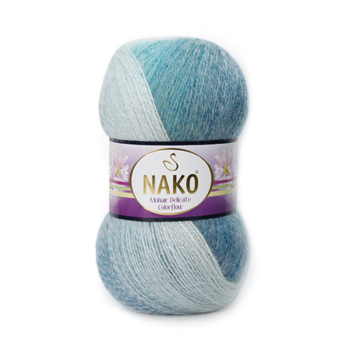 Купить пряжу NAKO MOHAIR DELICATE COLOR FLOW цвет 28080 производства фабрики NAKO