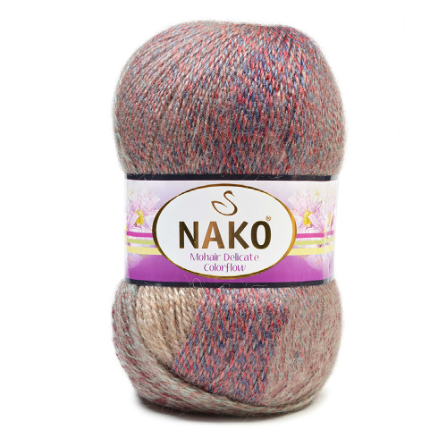 Купить пряжу NAKO MOHAIR DELICATE COLOR FLOW цвет 28142 производства фабрики NAKO