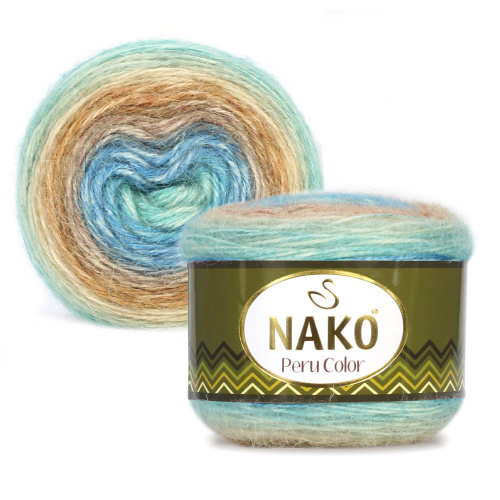 Купить пряжу NAKO PERU COLOR цвет 32416 производства фабрики NAKO