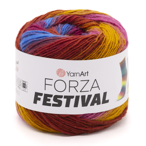 Купить пряжу YARNART FORZA FESTIVAL цвет 2906 производства фабрики YARNART