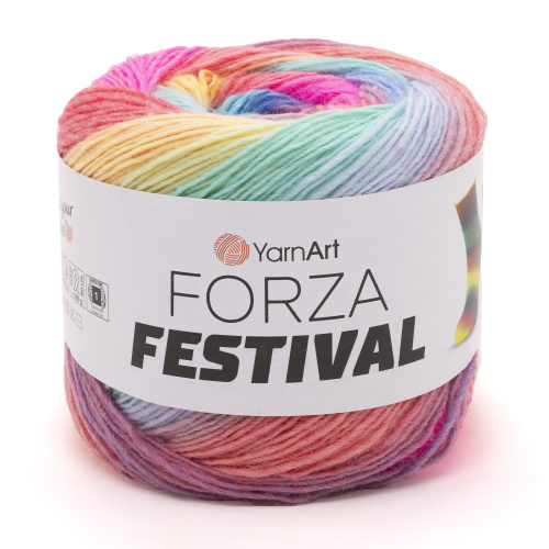 Купить пряжу YARNART FORZA FESTIVAL цвет 2915 производства фабрики YARNART