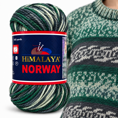 Купить пряжу HiMALAYA NORWAY цвет 51525 производства фабрики HiMALAYA