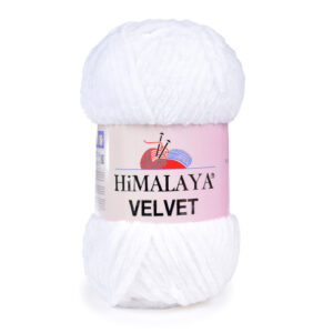 Купить пряжу HiMALAYA VELVET цвет 90001 производства фабрики HiMALAYA