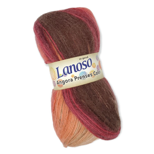 Купить пряжу LANOSO ANGORA PRENSES COLOR цвет 852 производства фабрики LANOSO