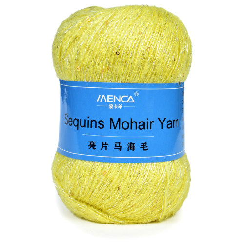 Купить пряжу Menca Sequins Mohair Yarn цвет 22 производства фабрики Menca