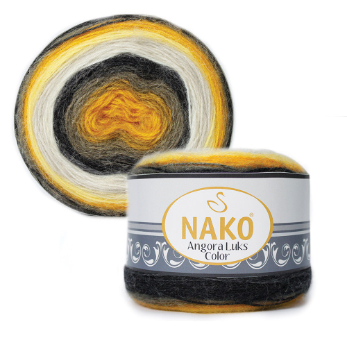 Купить пряжу NAKO ANGORA LUKS COLOR цвет 81908 производства фабрики NAKO