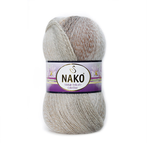 Купить пряжу NAKO MOHAIR DELICATE COLOR FLOW цвет 28087 производства фабрики NAKO