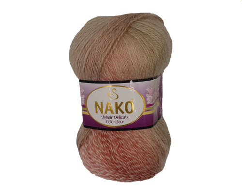 Купить пряжу NAKO MOHAIR DELICATE COLOR FLOW цвет 28091 производства фабрики NAKO
