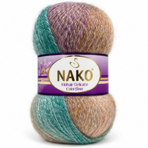 Купить пряжу NAKO MOHAIR DELICATE COLOR FLOW цвет 28147 производства фабрики NAKO