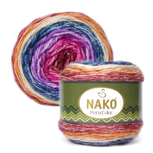 Купить пряжу NAKO PERU COLOR цвет 32187 производства фабрики NAKO
