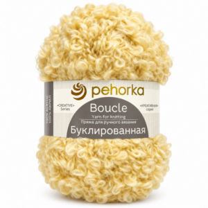Купить пряжу ПЕХОРСКИЙ ТЕКСТИЛЬ Буклированная цвет 1696- Марципан производства фабрики ПЕХОРСКИЙ ТЕКСТИЛЬ