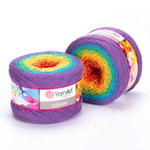 Купить пряжу YARNART FLOWERS цвет 277 производства фабрики YARNART