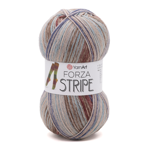 Купить пряжу YARNART Forza Stripe цвет 2806 производства фабрики YARNART