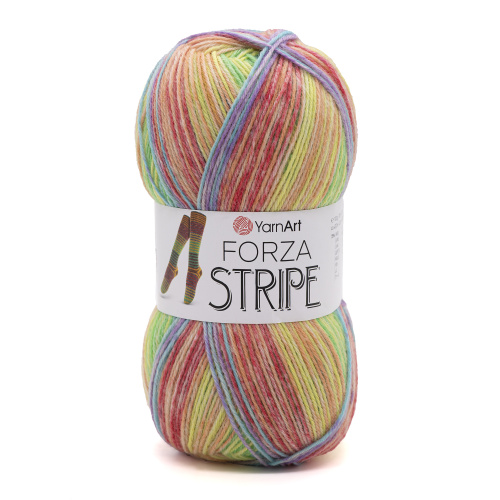 Купить пряжу YARNART Forza Stripe цвет 2810 производства фабрики YARNART